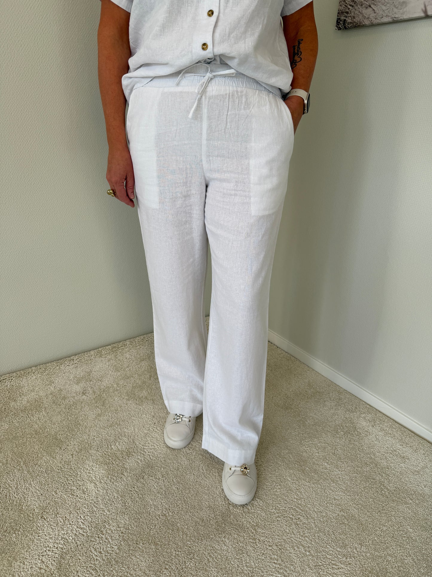 Fqlava-Pants (Brilliant white)