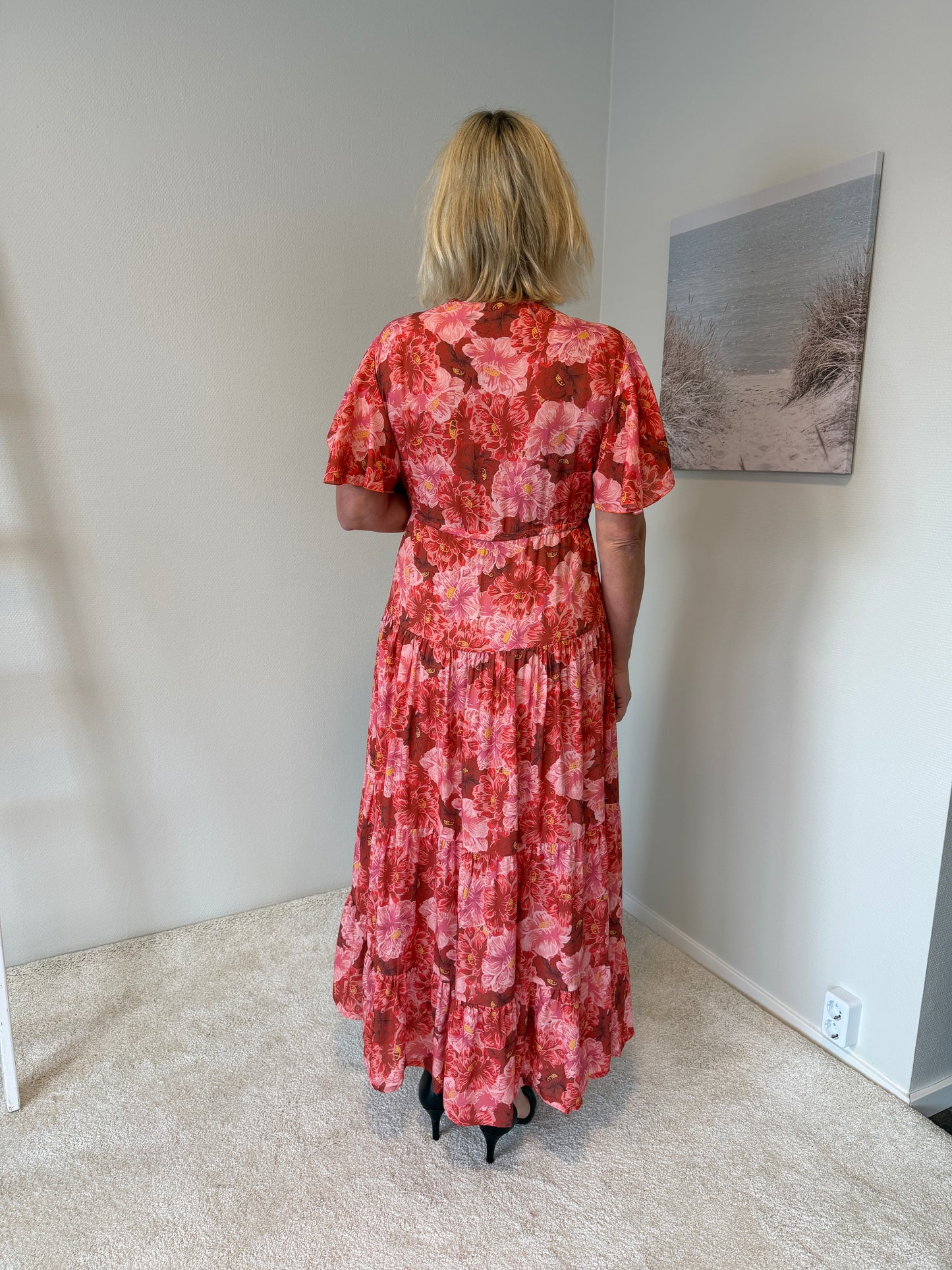 Bao Bao Dress (Red/Pink Flower)
