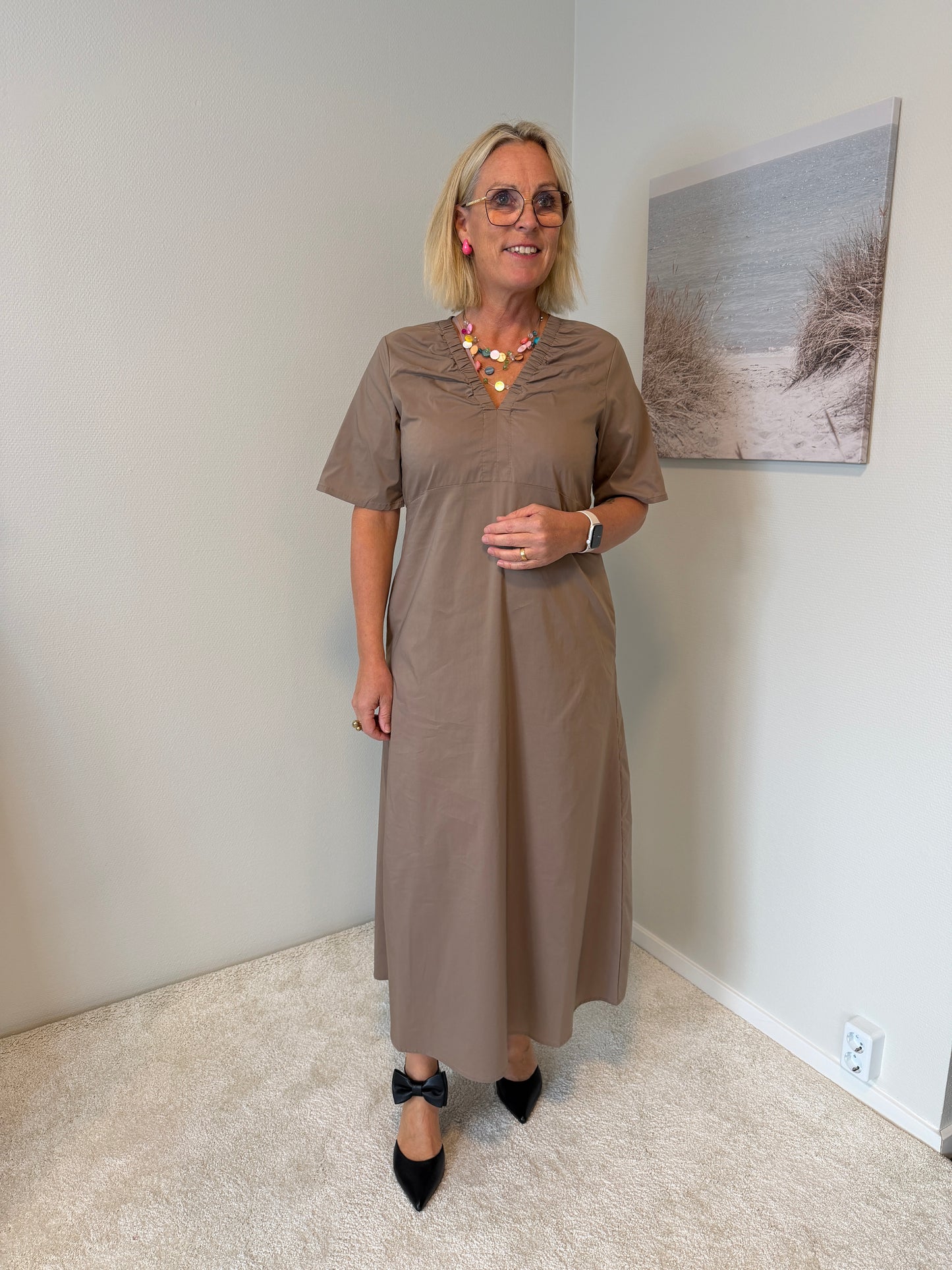 Cuberri Antoinett Ss Dress (Brown)
