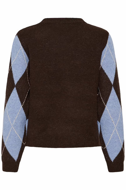 Cuargyle Pullover (Brown)