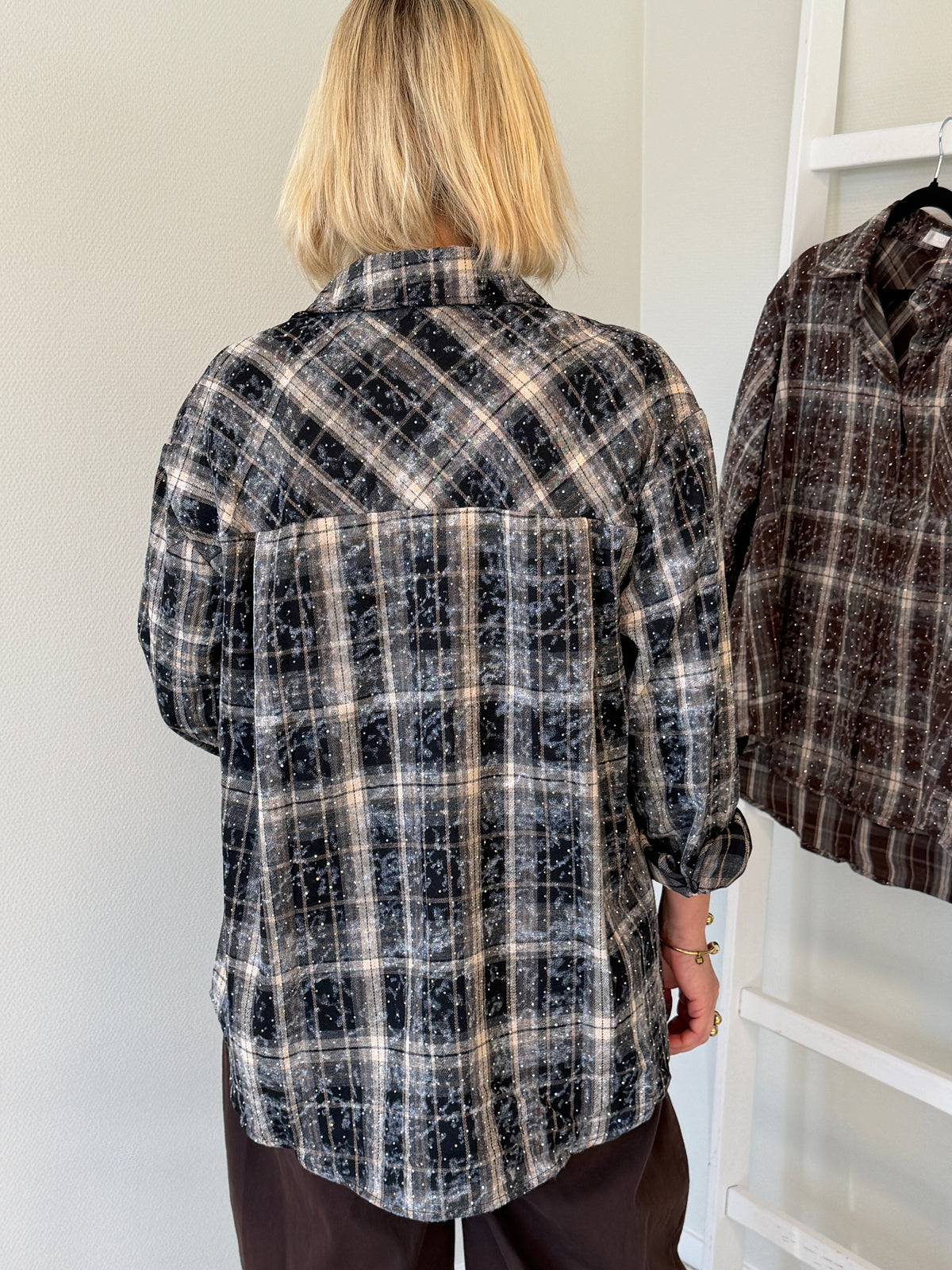 Blus Med Glitter (Black)