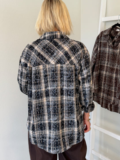 Blus Med Glitter (Black)
