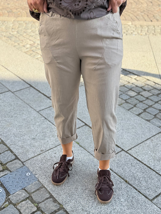 Nico Stretchiga Barrelbyxa (Taupe)