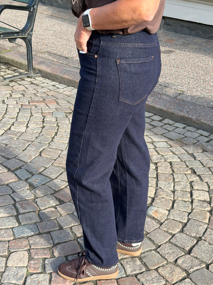 Jeans Barrel Mörka (Mörk denim)