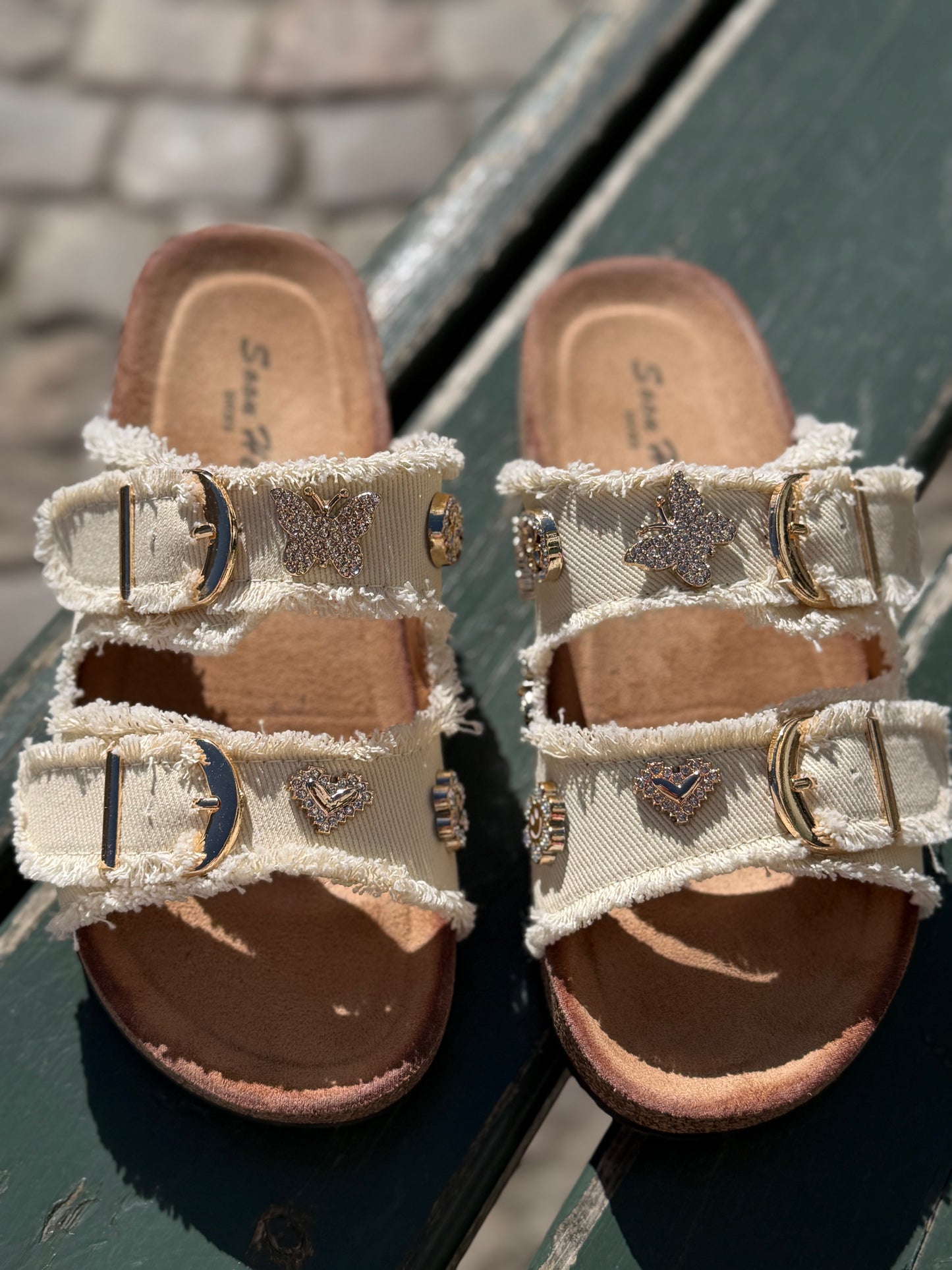 Sandal M Glitter (Beige)