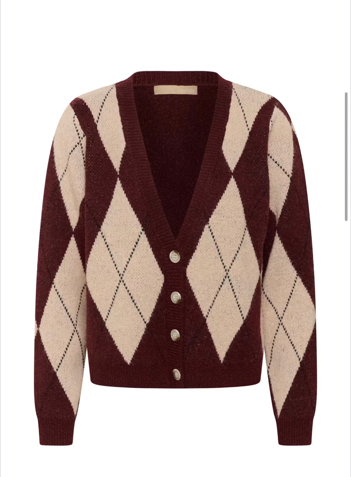 Cuargyle Cardigan (Red)