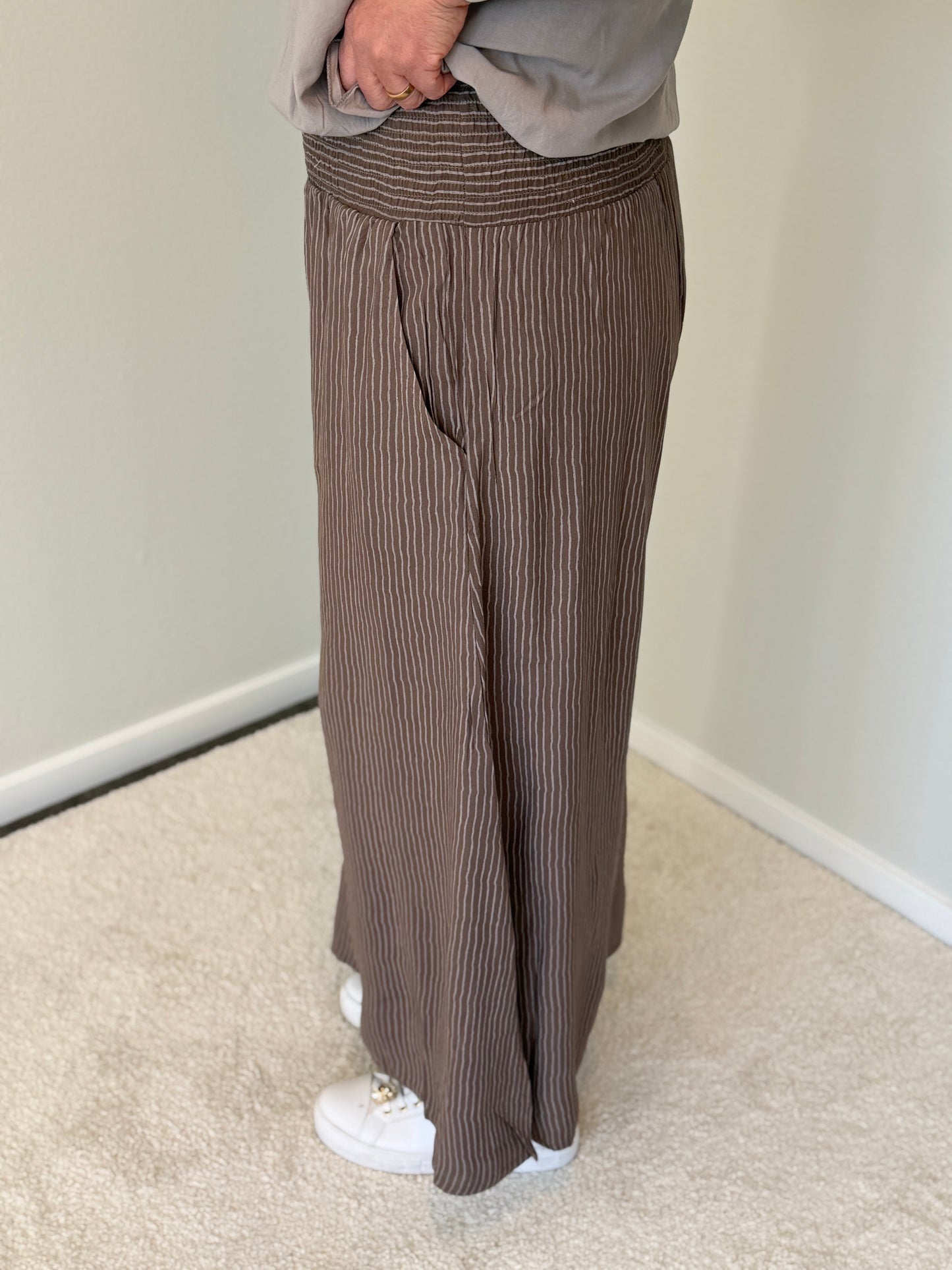 Byxa Wide Leg (Mocha/Cream)