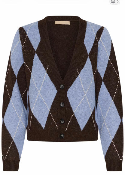Cuargyle Cardigan (Brown)