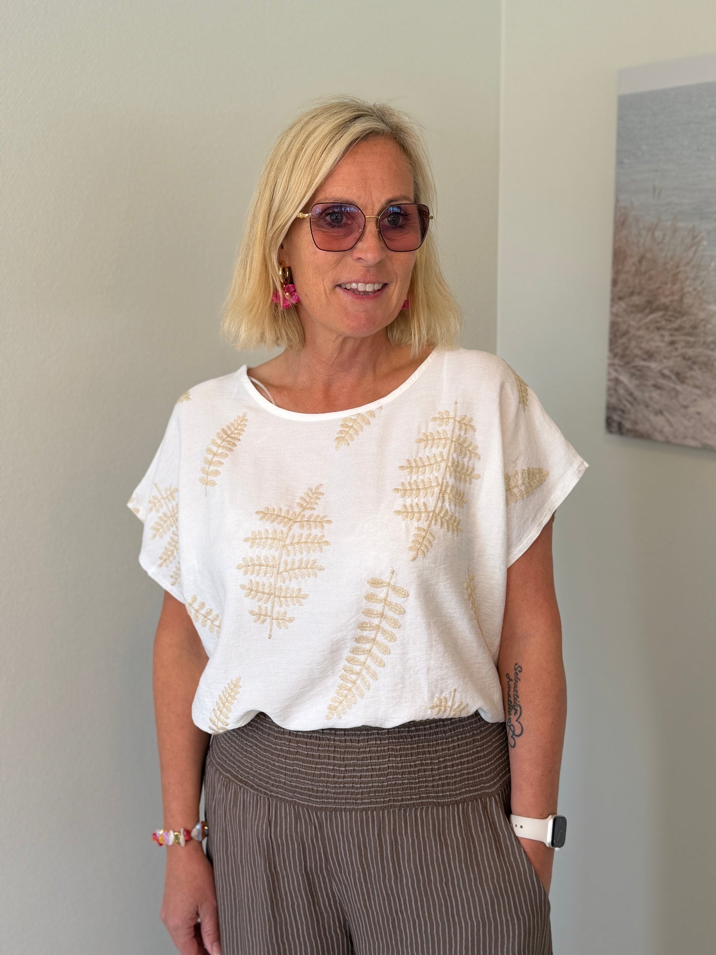 Astrid Söt Blus (Vit)