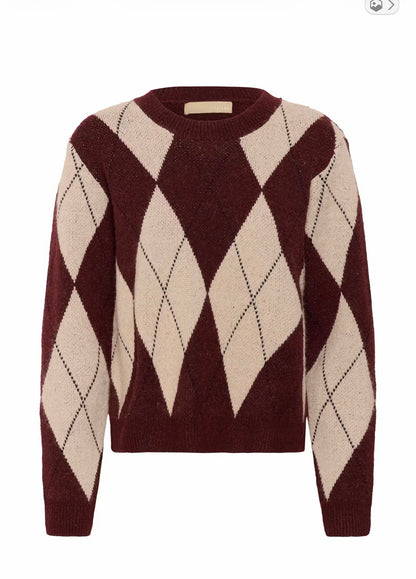 Cuargyle Pullover (Red)