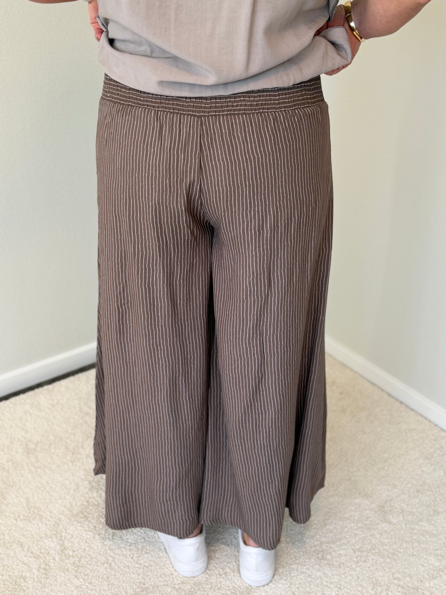 Byxa Wide Leg (Mocha/Cream)