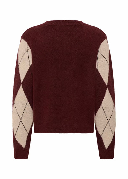 Cuargyle Pullover (Red)