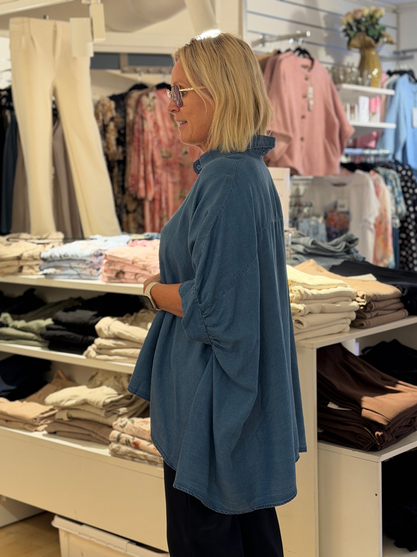 Tencell Blus (Jeans)