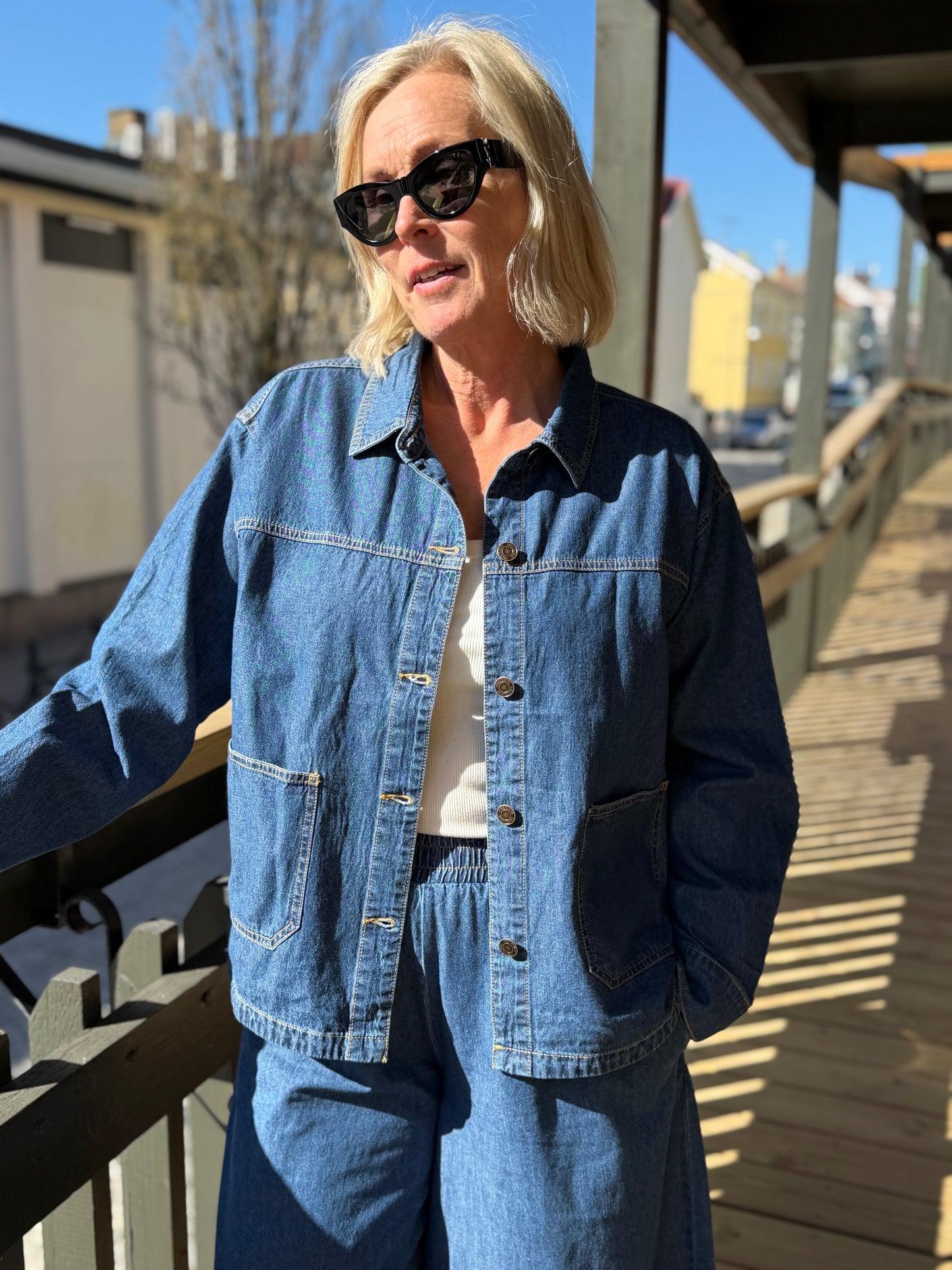 Fqlisea-Jacket (Medium blue denim)