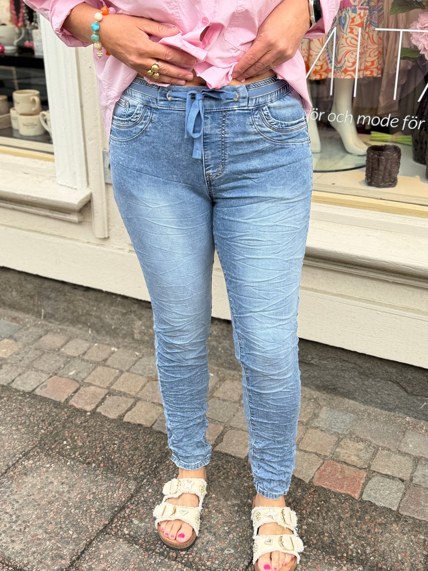Jeans Jogging (Ljusblå)