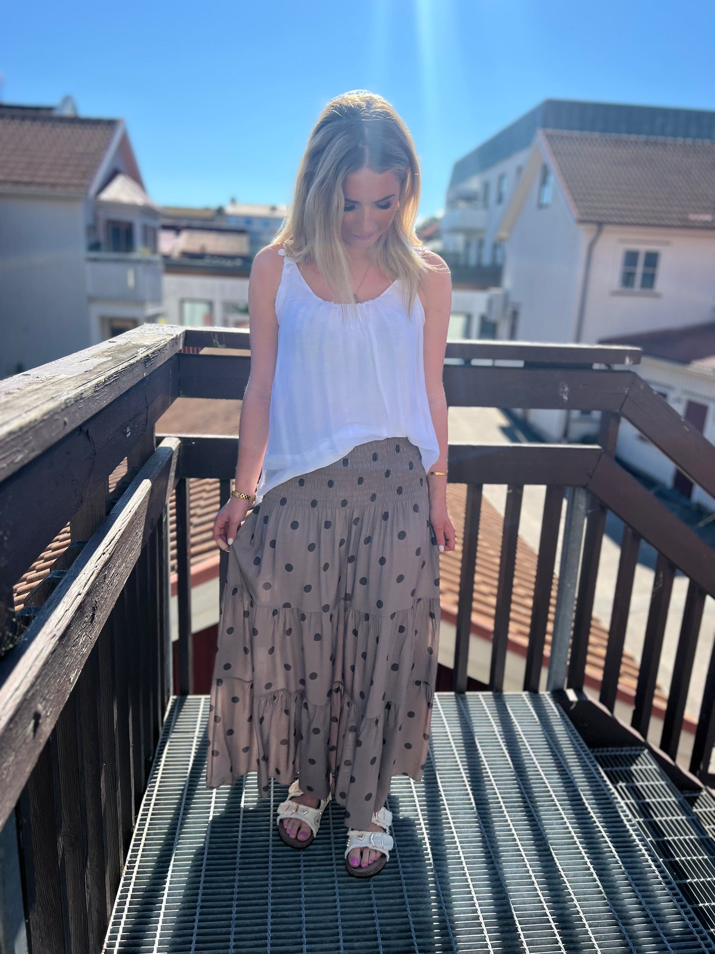 Kjolklänning Alice Dots Taupe (Taupe)