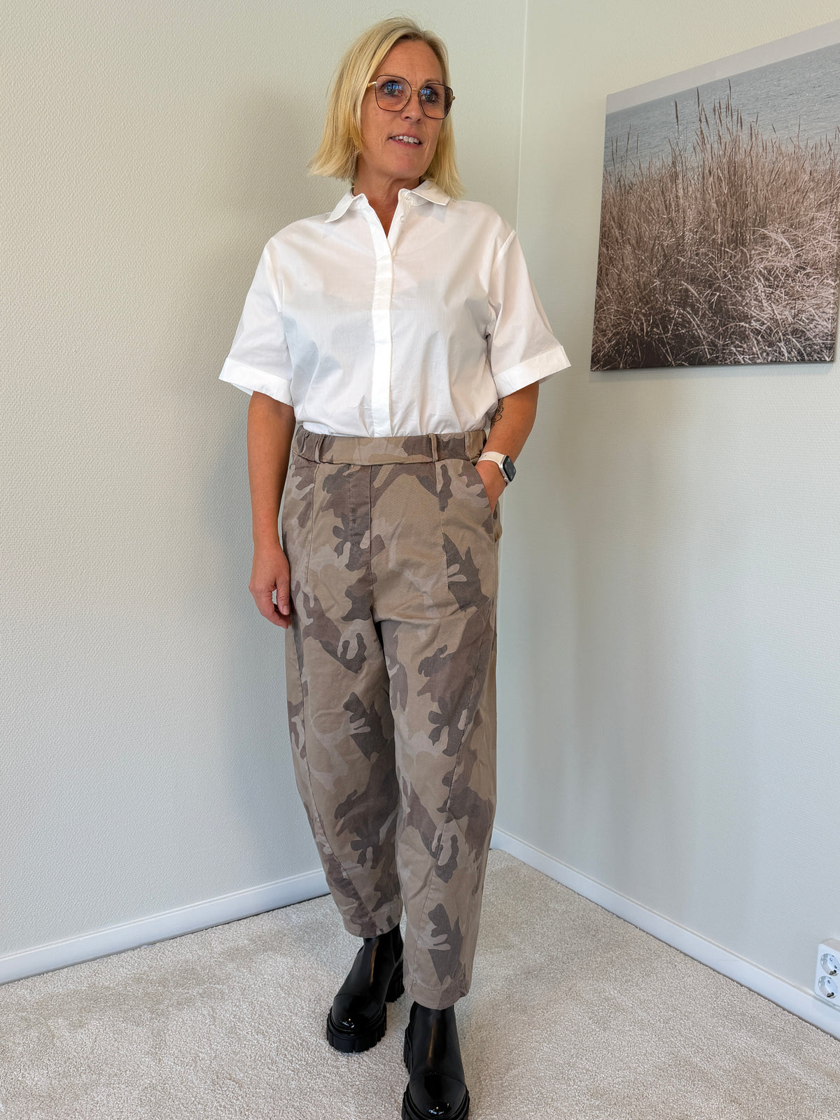 Mdcberyl Pants (Beige camo)