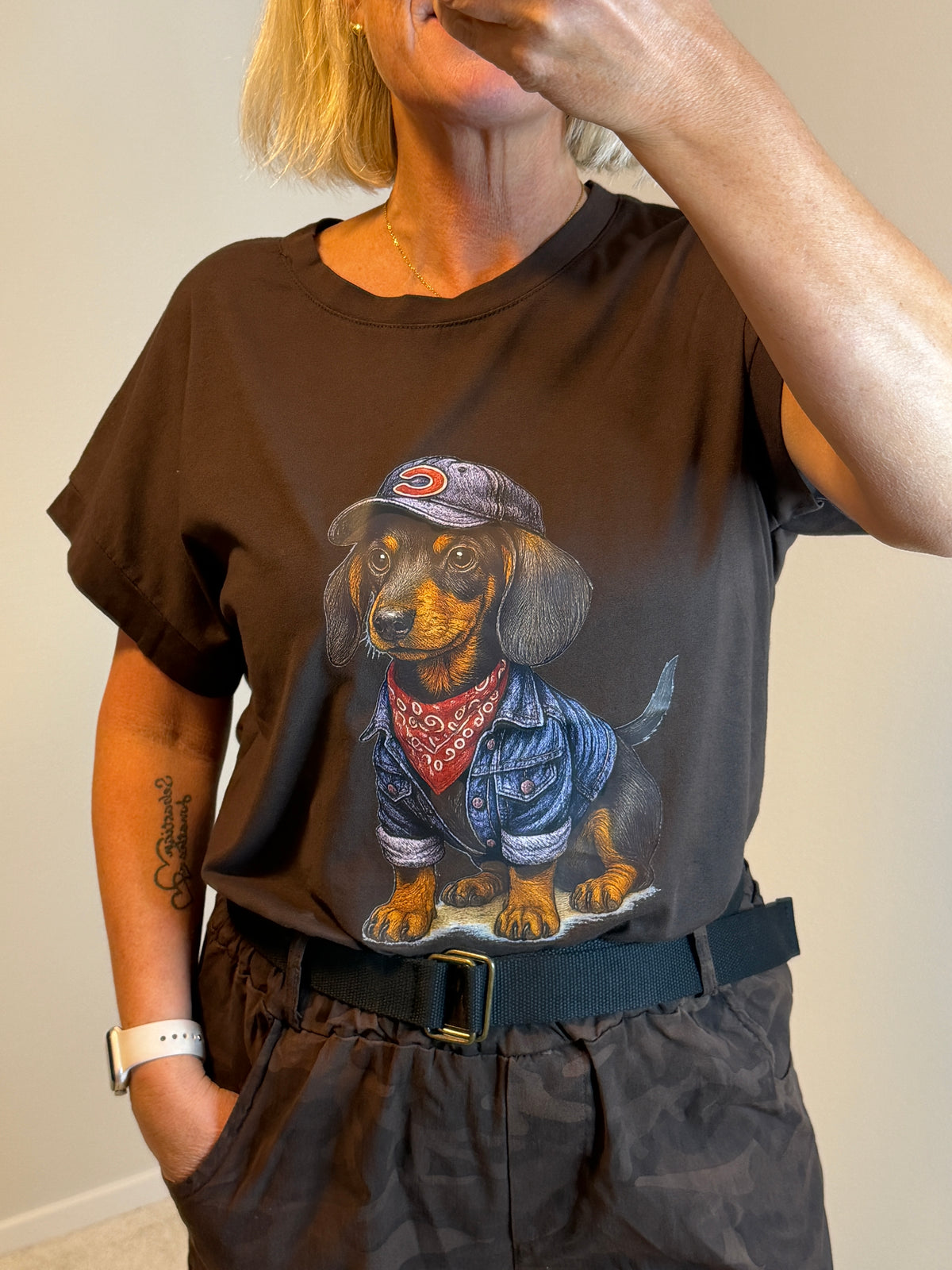 Irma T-Shirt Tax Svart (Coffee)