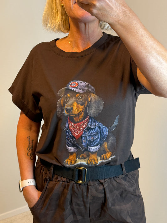 Irma T-Shirt Tax Svart (Coffee)