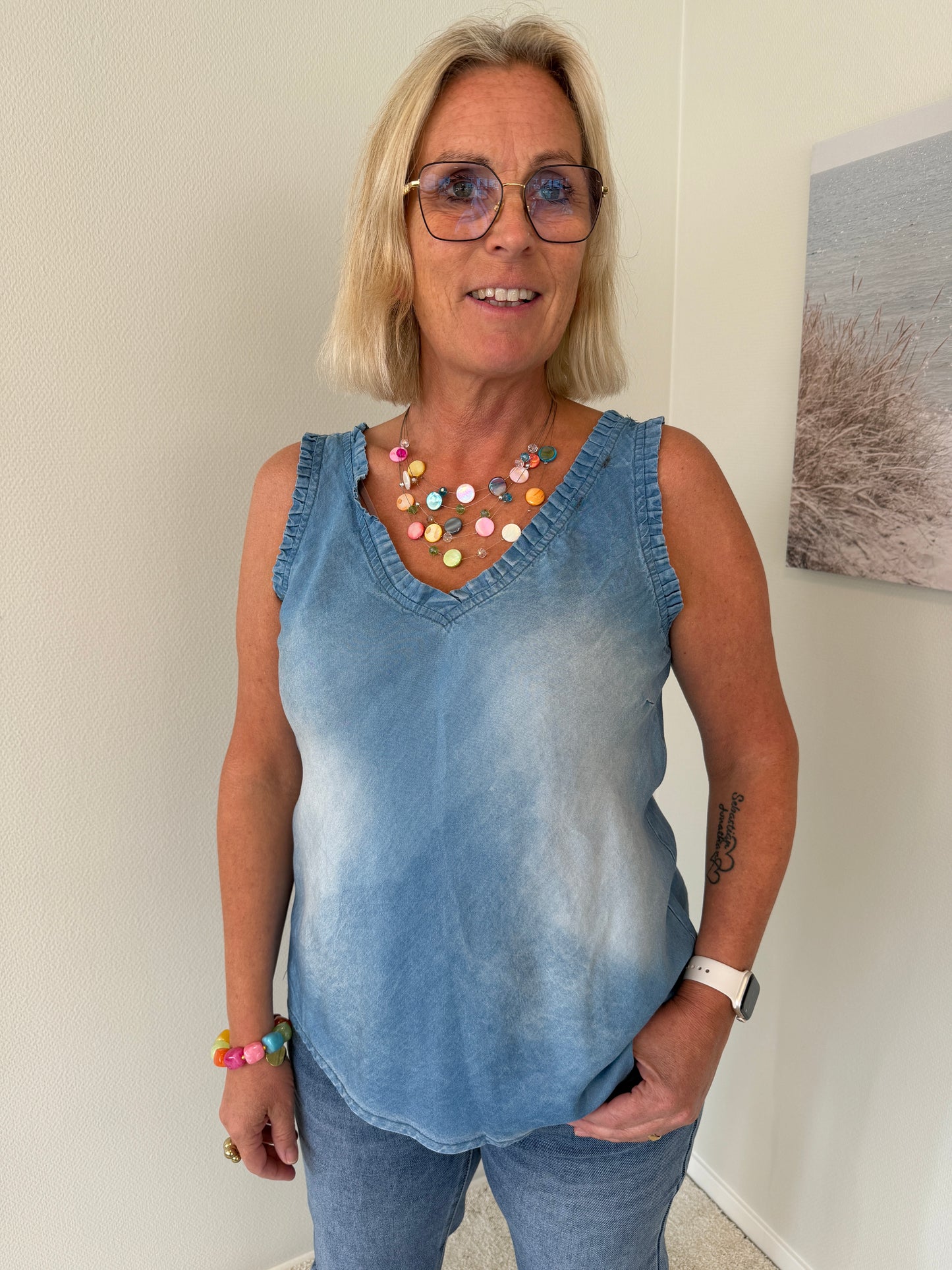 Jeanslinne i tencell
