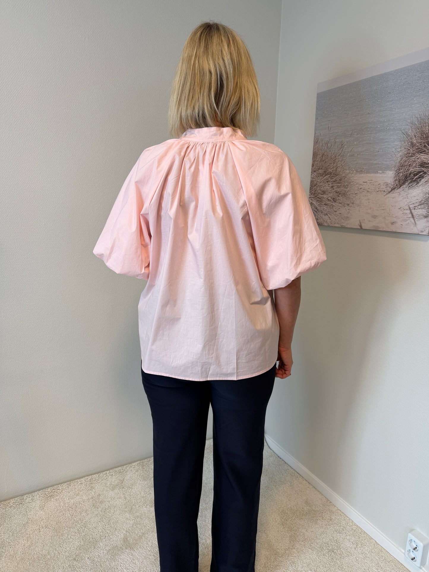 Topp Med Ballongärm (Pink)