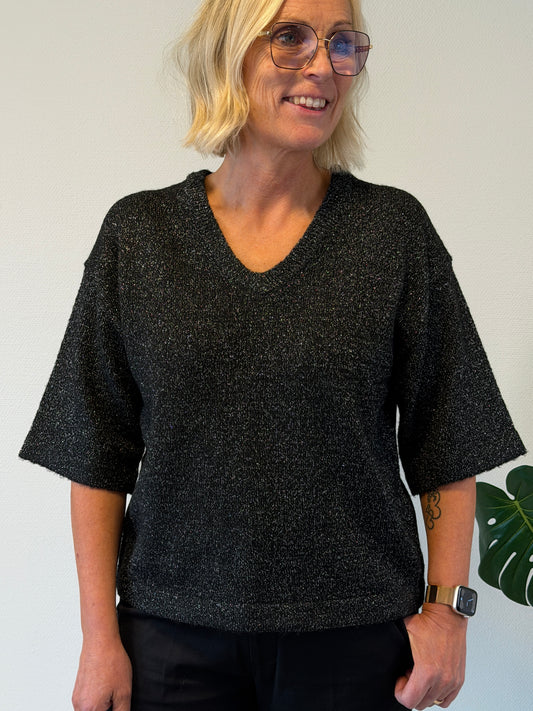 Fqgrsmanuela-Pullover (Black w. Black)