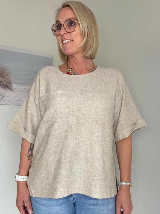 Fqlava-Blouse (Sand melange)