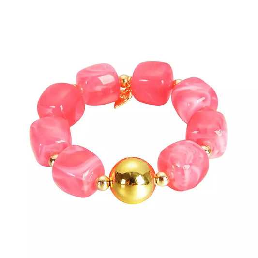 Pärlarmband (Pink)