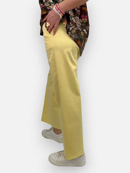 Stretchiga Kostymbyxor (Gul)