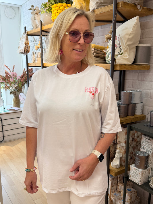 T-Shirt Gin Och Tonik (Vit)