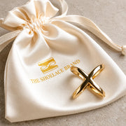 Scarf Ring Cross S (Gold)