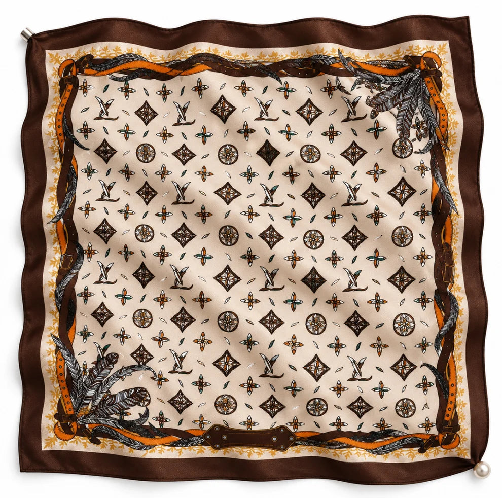 Magnetic Scarf Large (Equestrian Feather)