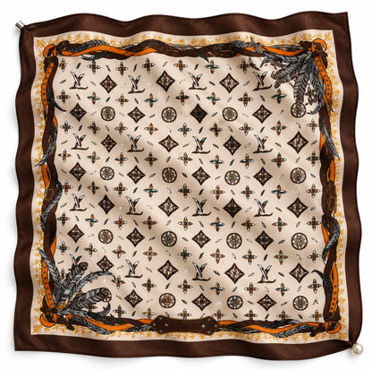Magnetic Scarf Large (Equestrian Feather)