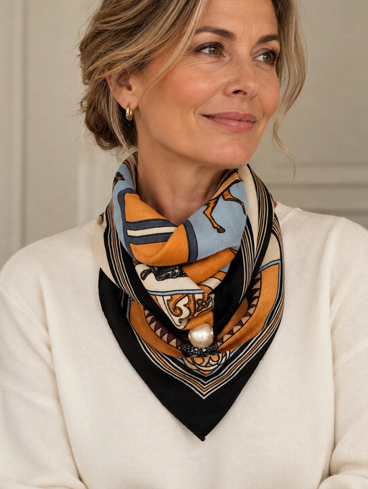 Magnetic Scarf Large (Horse Print)