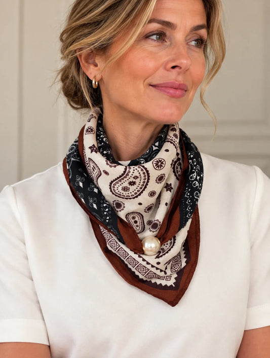 Magnetic Scarf Large (Paisley Patchwork)